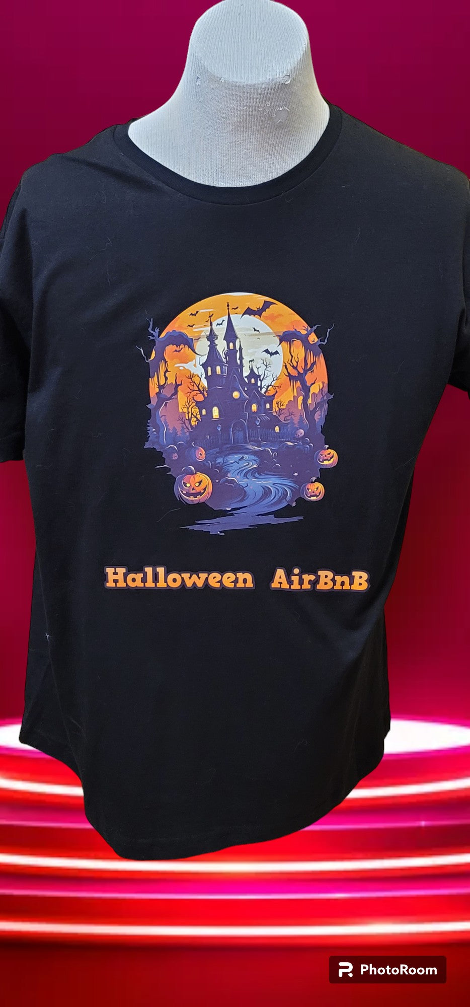 Custom Graphic T-Shirt Halloween AirBnB design