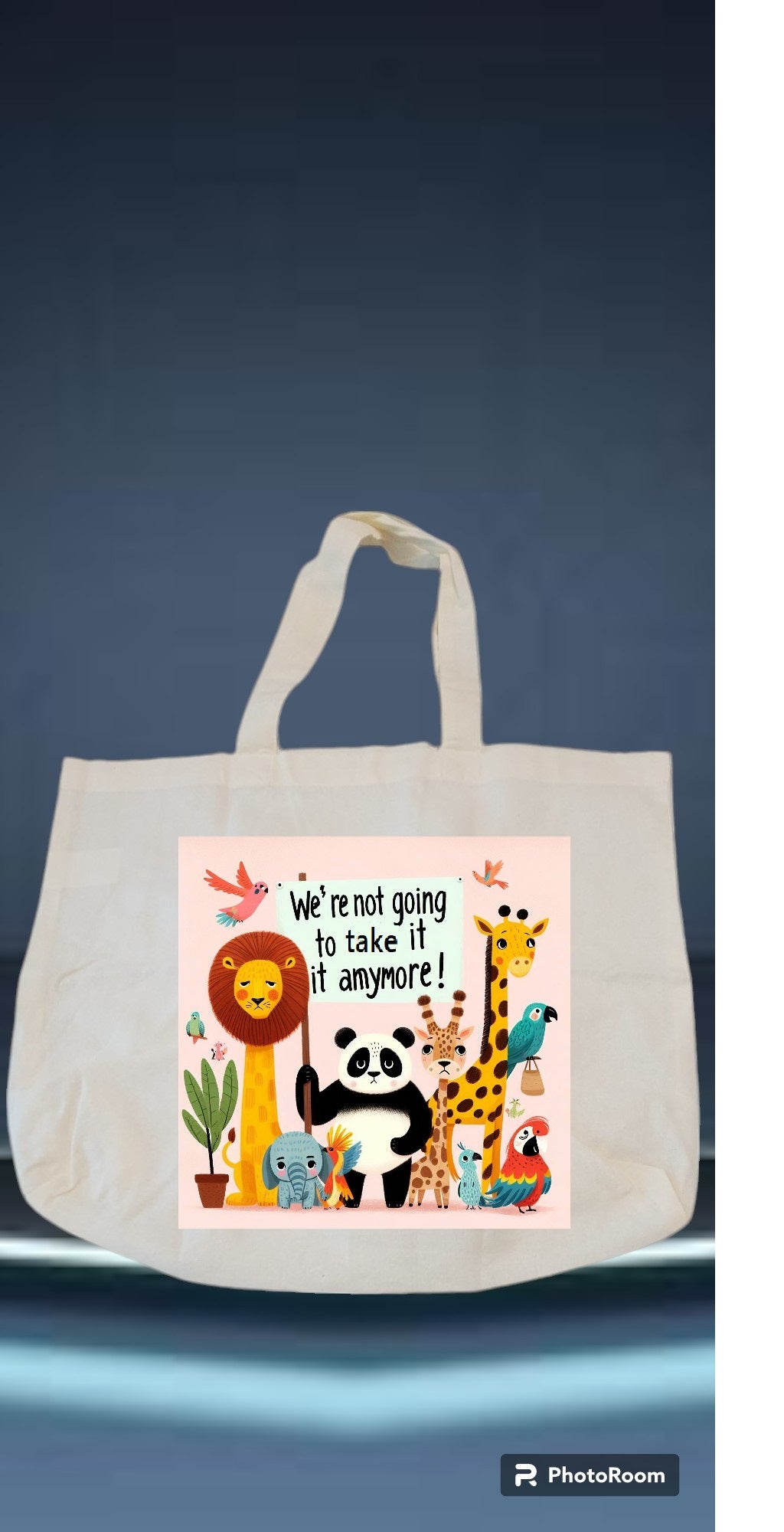 Custom Graphic Tote Bag We're not going to take that
