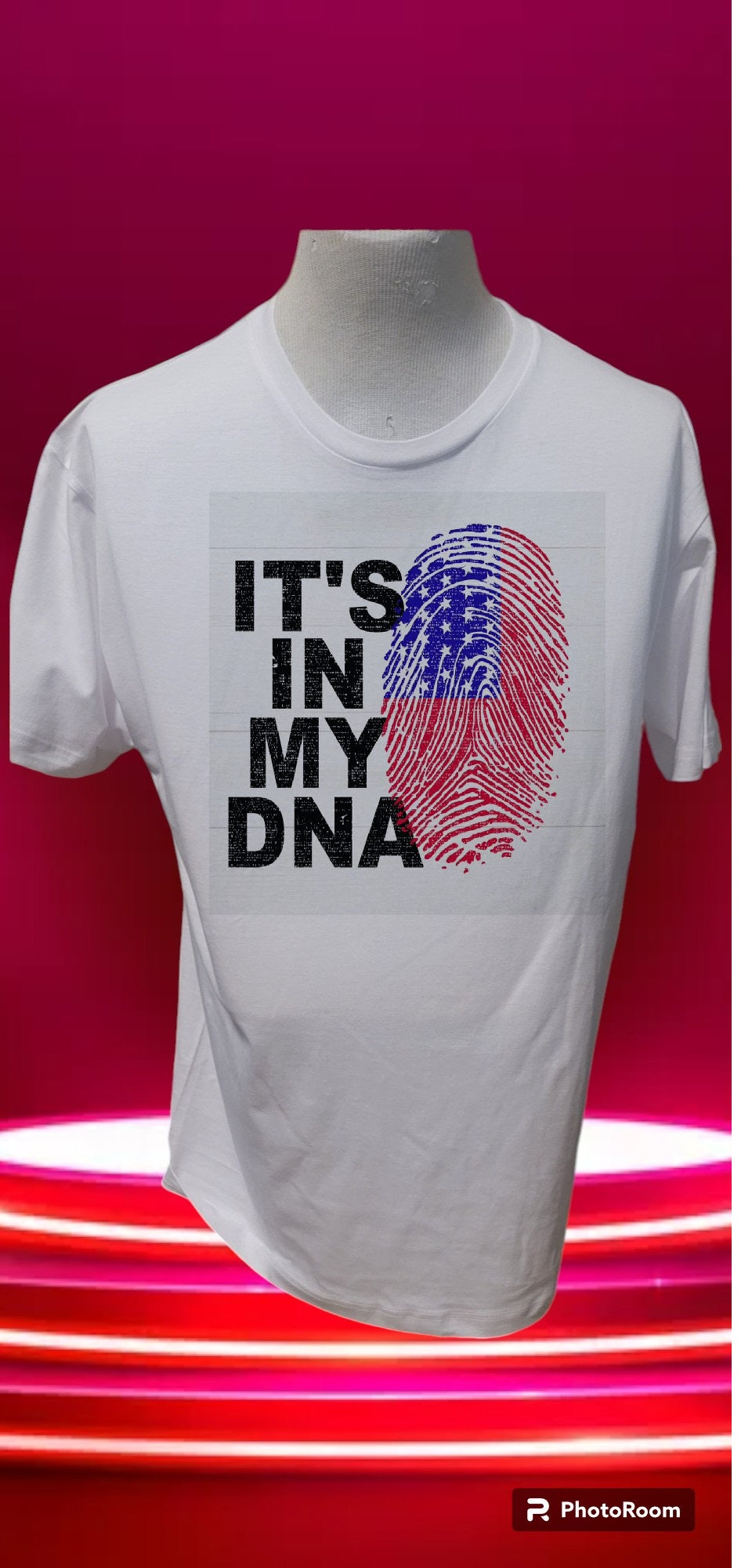 Custom Graphic T-Shirt Its in my DNA design 1 WH LG