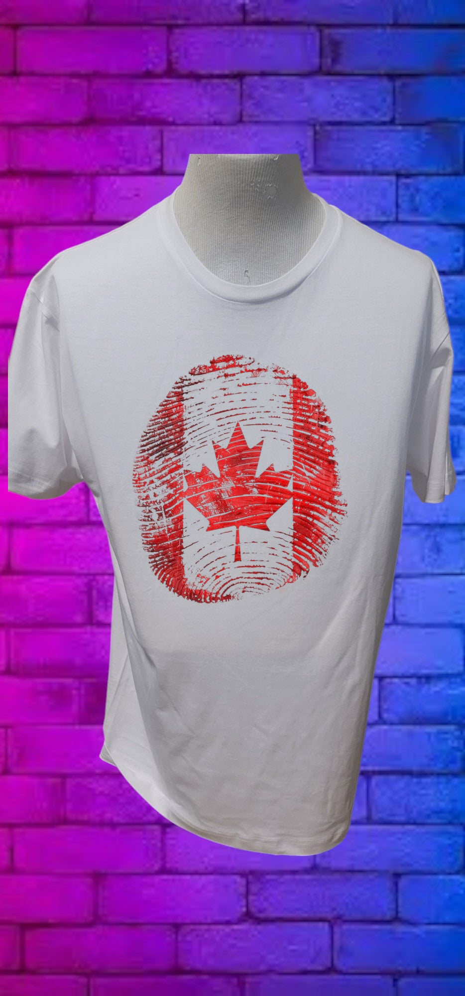 Custom Graphic T-Shirt Canadian Flag