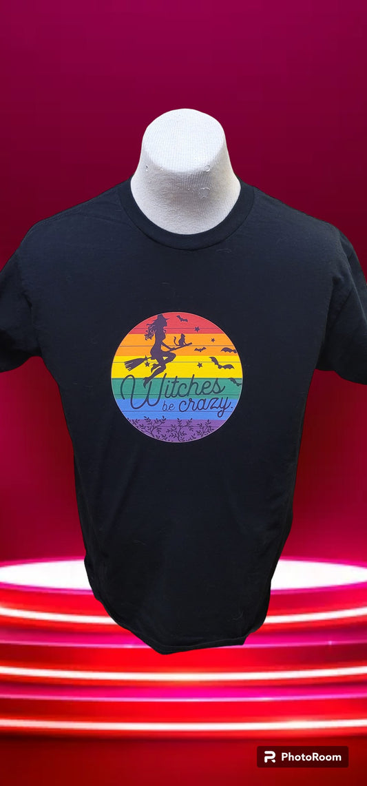 custom Graphic T-Shirt Witches be crazy design