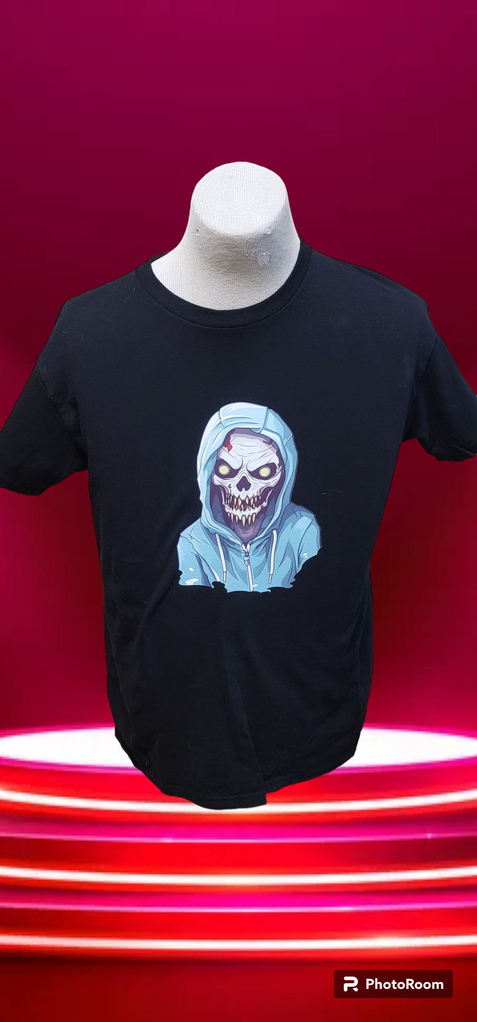 Custom Graphic T-Shirt Skeleton in hoodie design