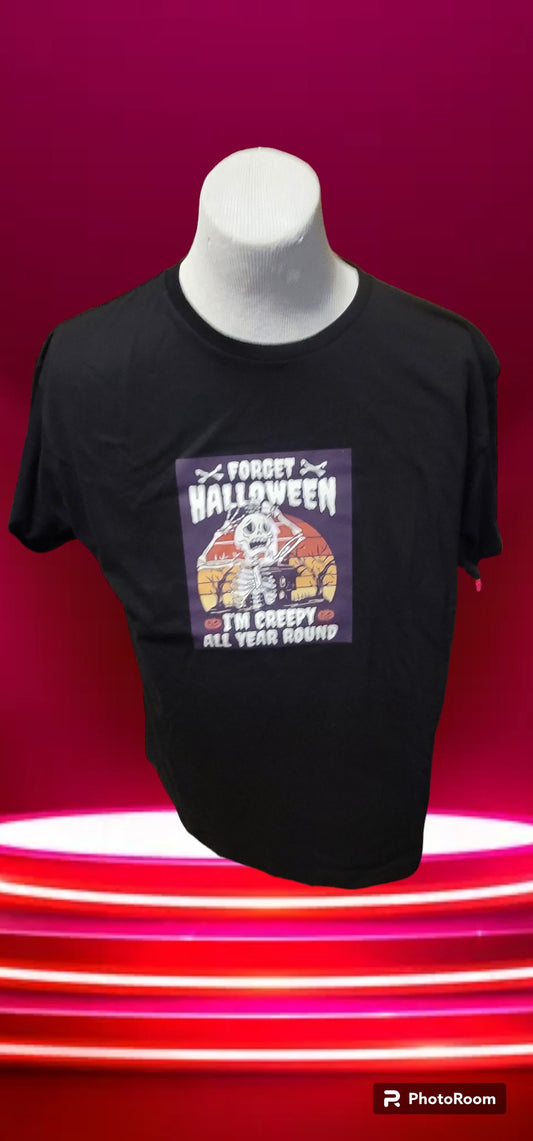 Custom Graphic T-shirt I'm creepy all year round design BK