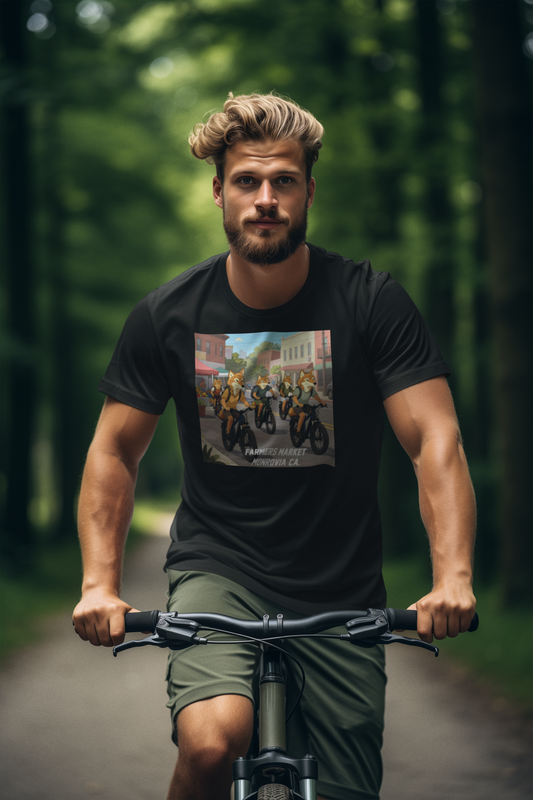 Custom graphic T-Shirt Farmers Market Monrovia Design LG BK