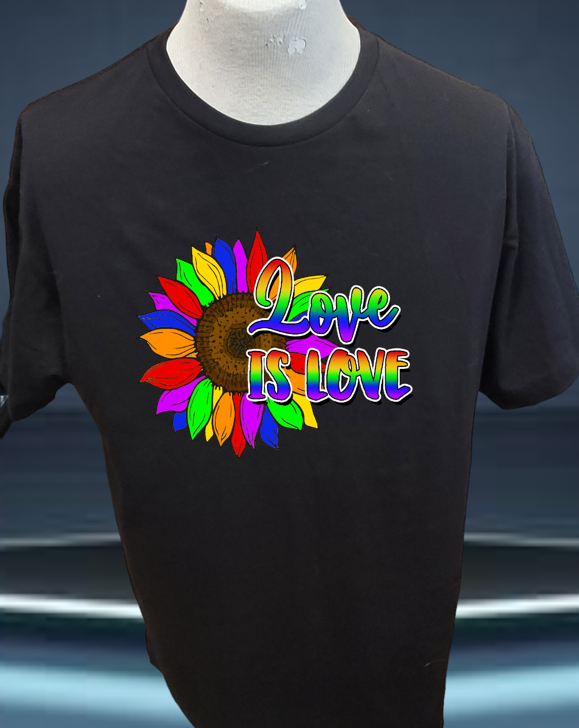 Custom Graphic T-Shirt Love is Love design