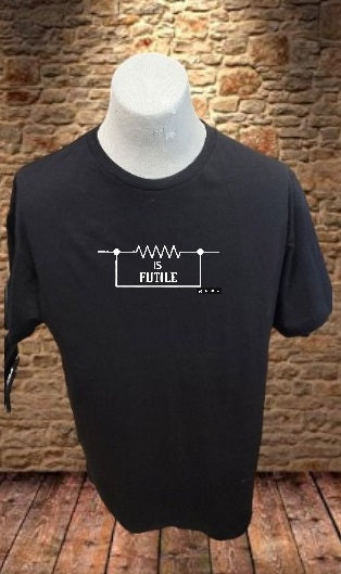 Custom Graphic T-shirt Resistance is Futile Design