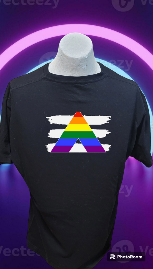 Custom Graphic T-Shirt LGBT A for Ally Pride Shirt design