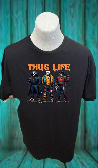Custom Graphic T-Shirt Thug Life design 2