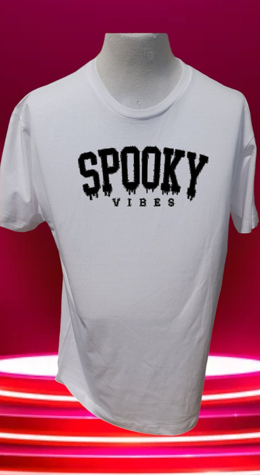 Custom Graphic T-Shirt Spooky Vibes design